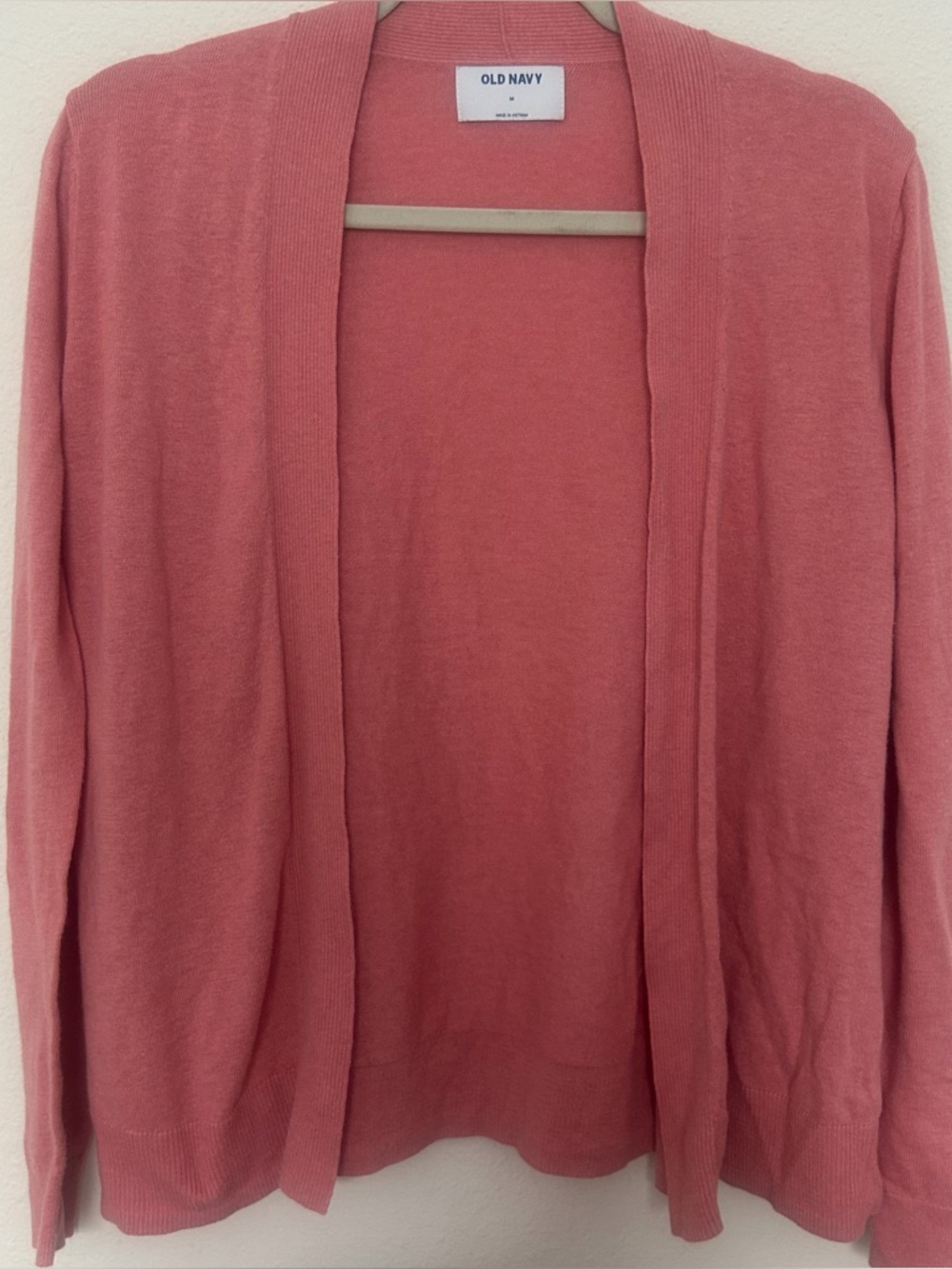 Old Navy Women's Coral-Pink Open-Front Cardigan